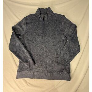 Nike Men's DRI FIT 1/4 Zip Long Sleeve Shirt Slate Blue Medium